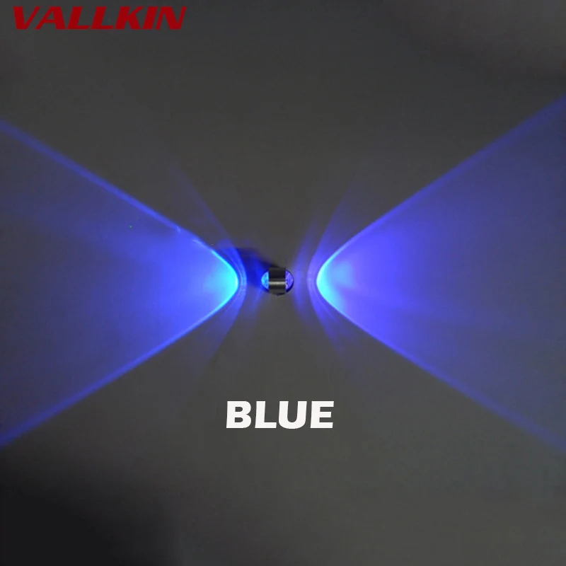 Светодиодный настенный светильник 2 Вт с выпуклыми линзами 85 265 В переменного