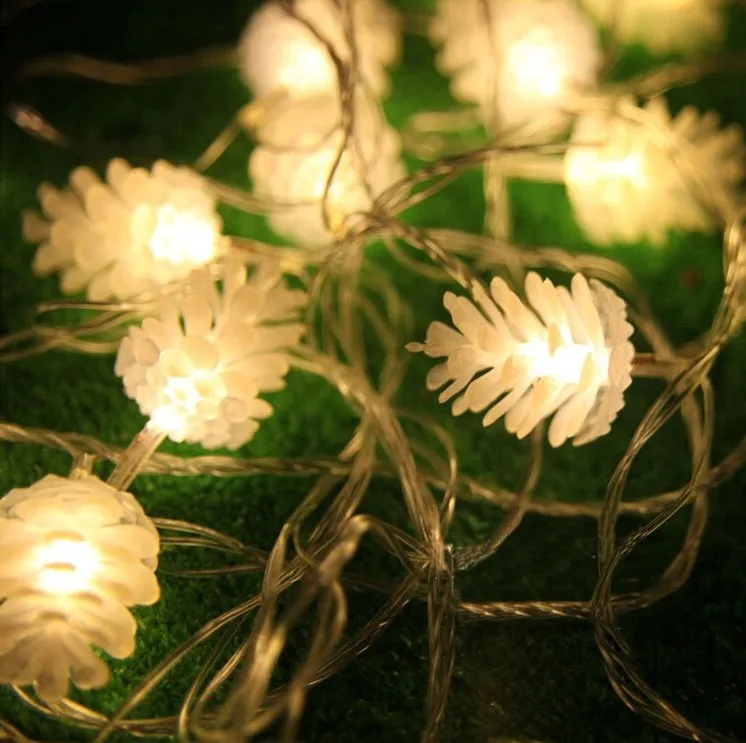 5 м 20 светодиодных сосновых конусов гирлянда сказочный светильник вечерние