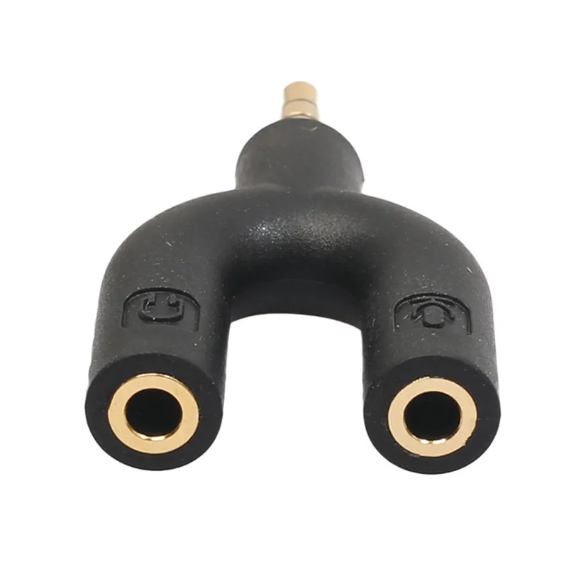 Factory price Hot Selling Headset Adapter Kit U Shape 3.5mm Y Splitter for Audio Headphone and MIC Drop Shipping Feb22 | Компьютеры и
