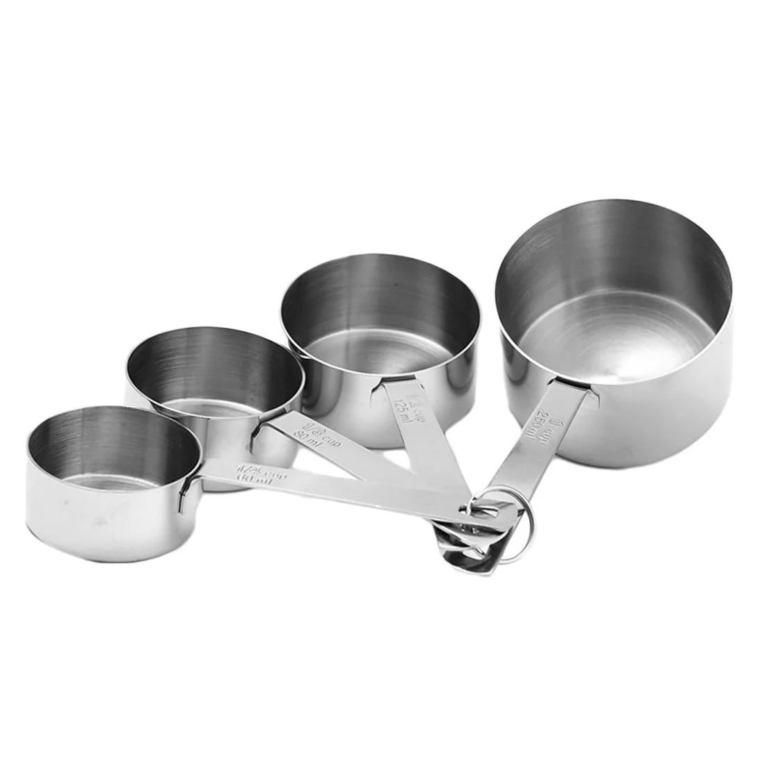 4 шт./компл. набор мерных чашек из нержавеющей стали для выпечки сахара кофе
