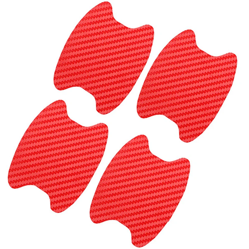 4 шт./компл. углеродная Автомобильная дверная наклейка виниловая фотопленка для