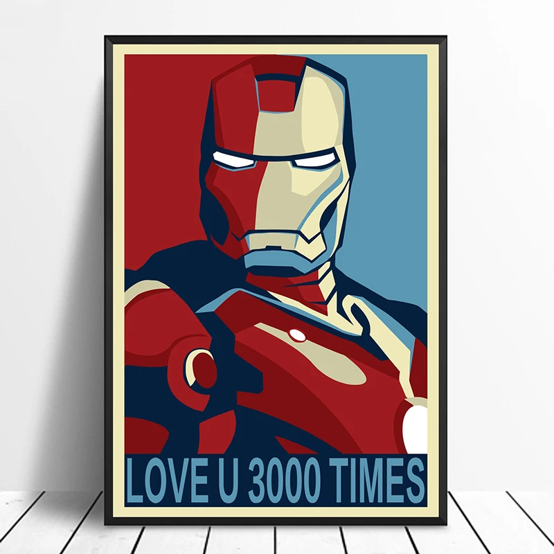 ЛЮБОВЬ u 3000 раз я Железный человек Морган Мстители: Endgame кино постер домашний