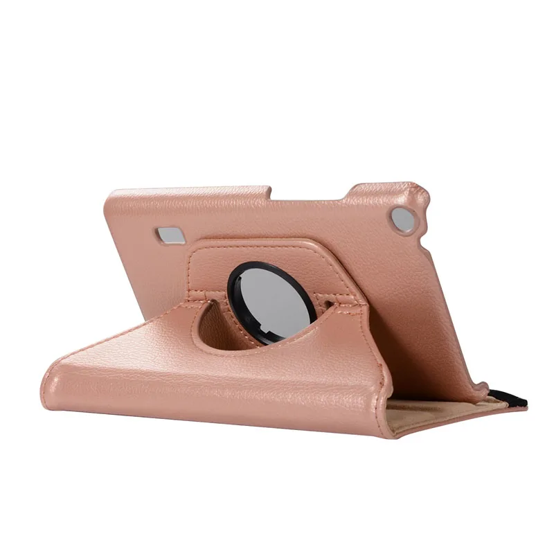 rose gold 360 Case Вращающийся на 360 Градусов Кожаный чехол-книжка с подставкой для huawei MediaPad T3 7, Wi-Fi BG2-W09, 7,0 дюймов, чехол для планшета - Цвет: rose gold 360 Case