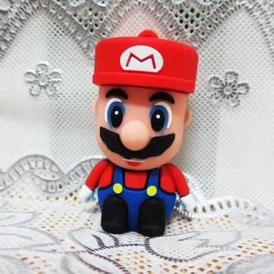 Новая 3D мультяшная фигурка супер ручка Марио драйвер 2 0 USB флэш-карты памяти