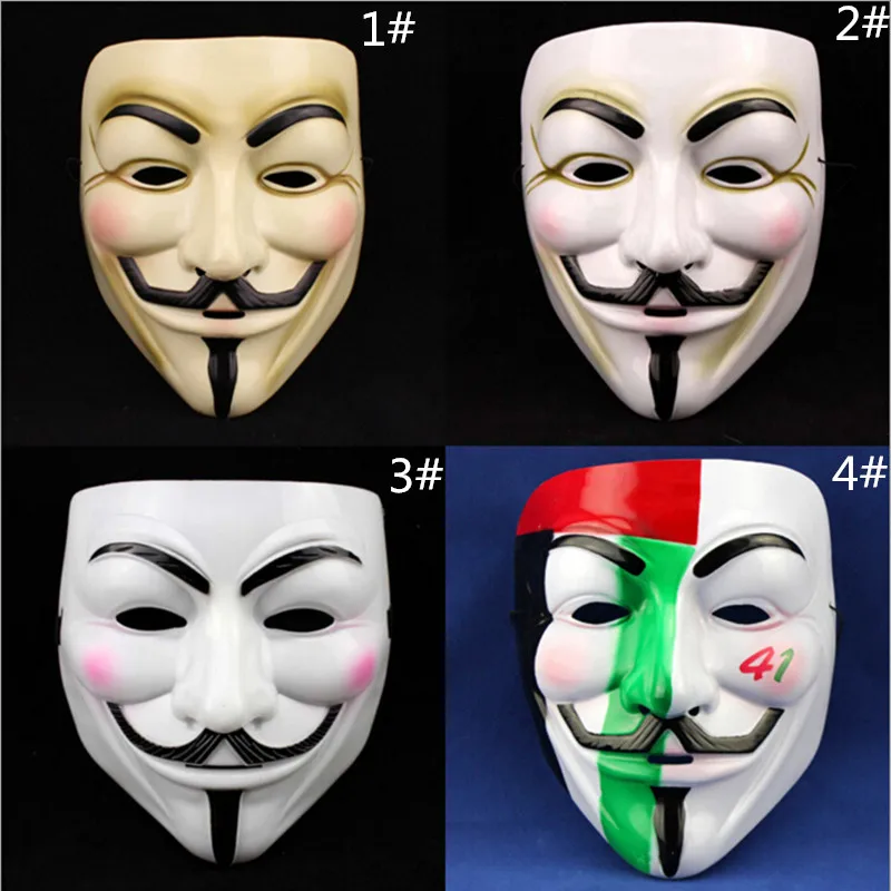 Вечерние Маски для косплея V образная маска лица Маска Вендетта с темой фильма