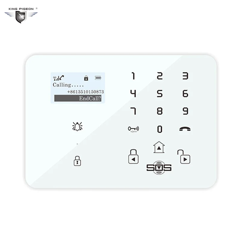 Домашняя система охранной сигнализации King Pigeon GSM T-care Android аварийная Беспроводная сирена клавиатура ЖК-дисплея цепь испанская сигнализация