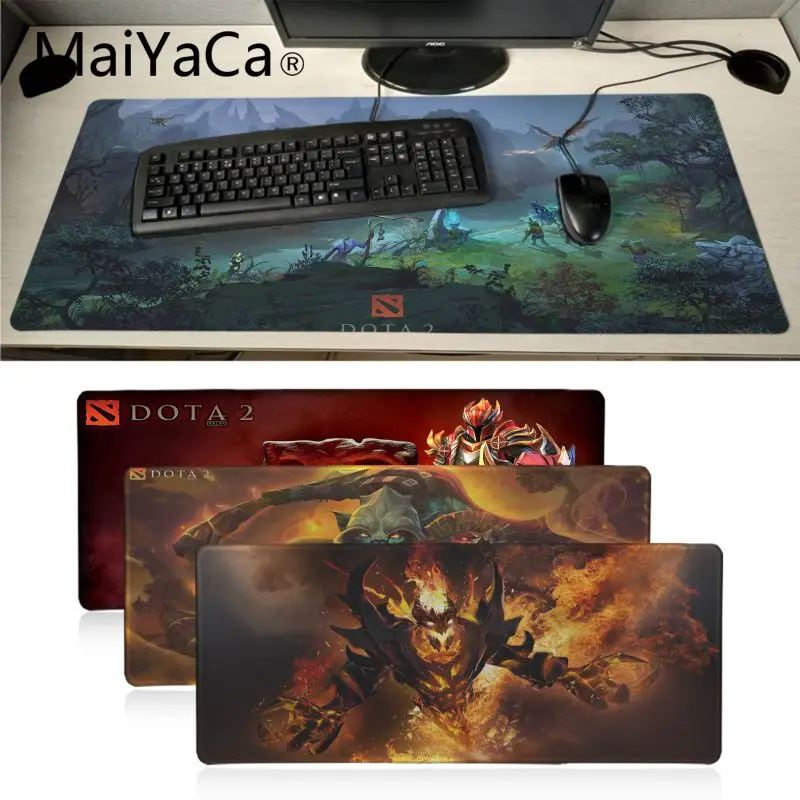 

MaiYaCa Funny Dota 2 heroes Rubber Pad to Mouse Game Locking Edge Rubber Large Mousepads Keyboard Mat Desk Mat