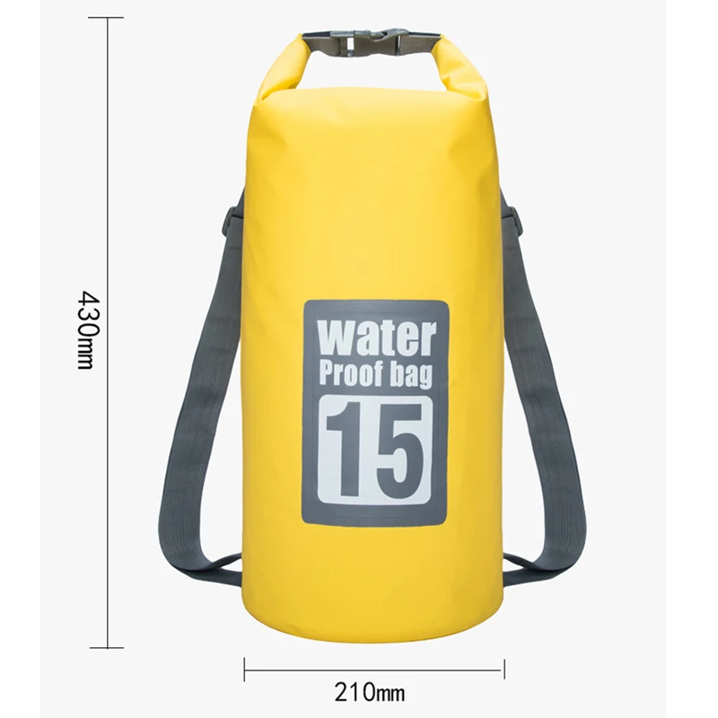 Водонепроницаемый рюкзак для плавания 15 л занятий Рафтингом спортом Каякингом