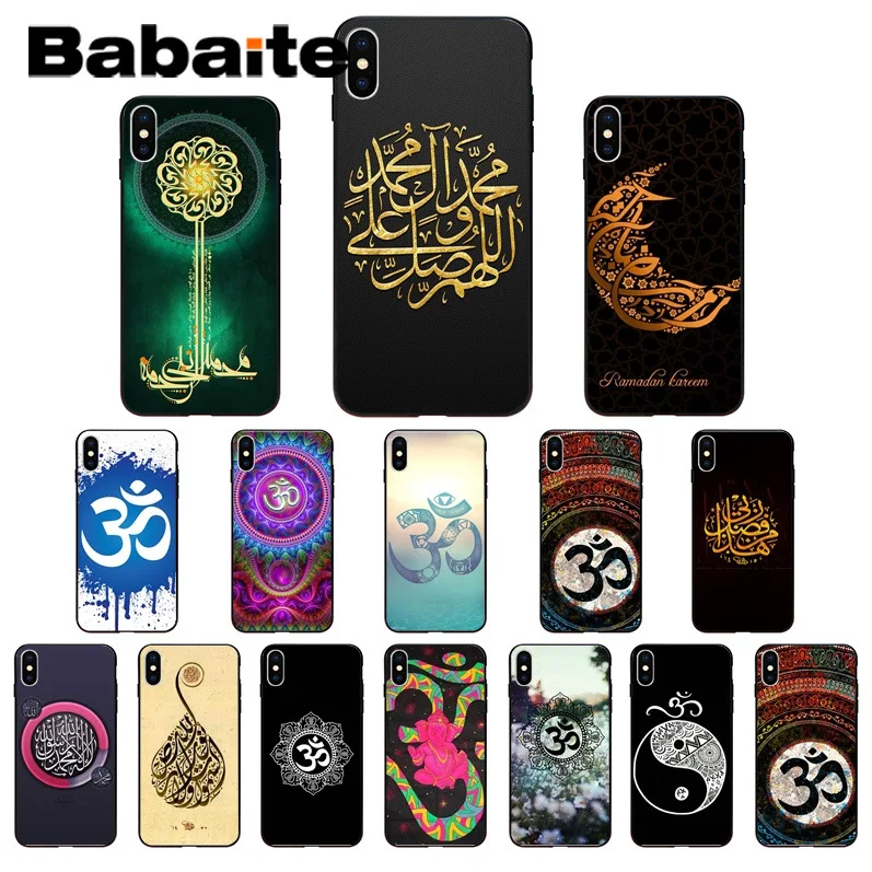 Чехол для телефона Babaite с цветочным рисунком йоги индуия Aum Om yaga чехол iPhone 8 7 6 6S Plus X