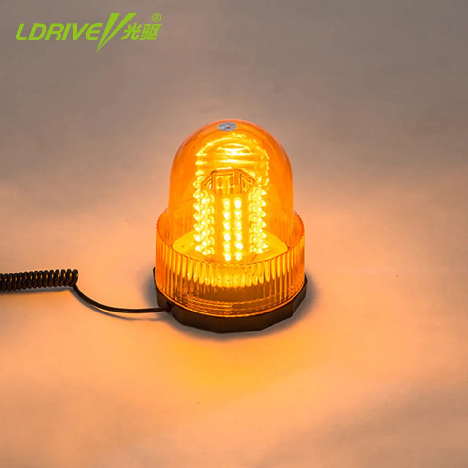 Ldrive 12/24 В красный желтый 72 LED магнит мерцающий Предупреждение Маяк супер яркий