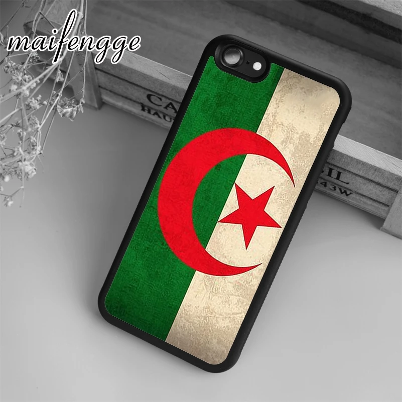 Maifengge алжирский флаг DZ чехол для iPhone 5 6 6s 7 8 plus X XR XS max 11 12 Pro Samsung Galaxy S7edge S8 S9 S10 |