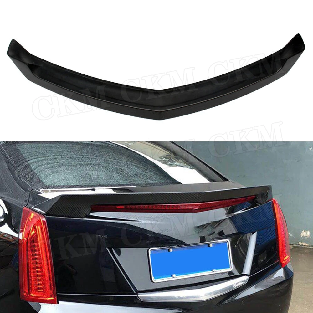 Задний спойлер из углеродного волокна для Cadillac ATS Sedan V Style 2015 2016 2017 2018 2019 FRP