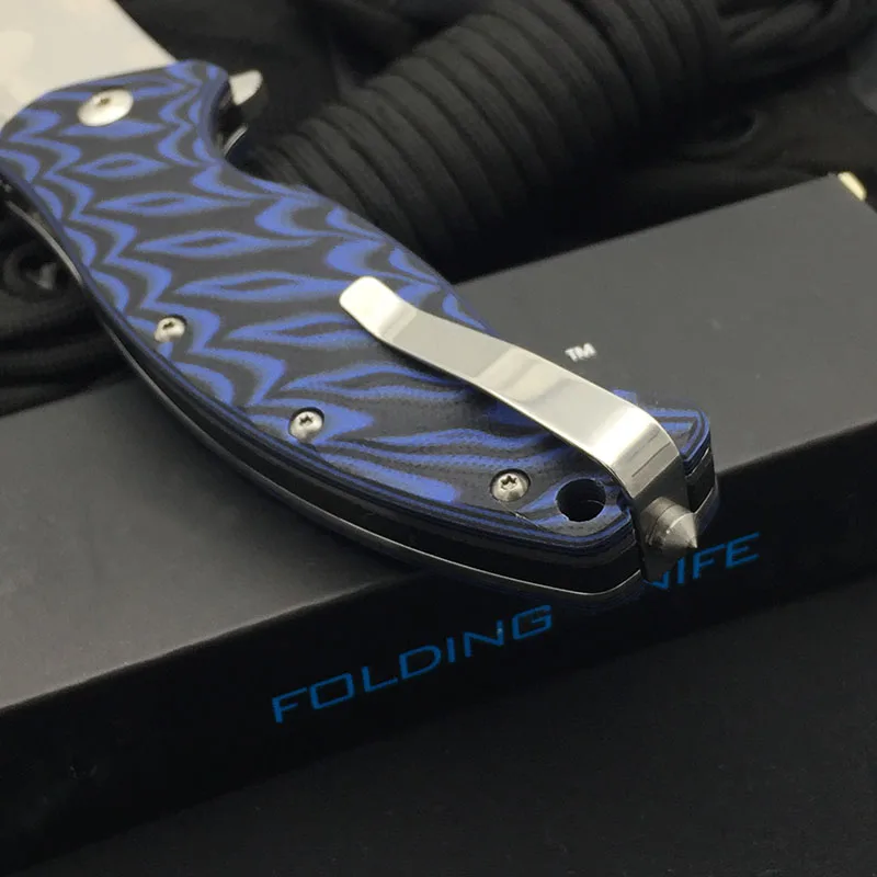 SRM 1005 GQ 9Cr14MoV Balde изогнутая ручка G10 высокая твердость шариковый подшипник Флиппер