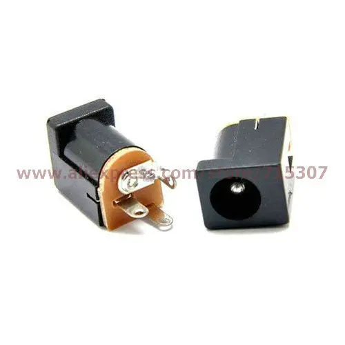 PHISCALE 10 шт. 5 5*2 1/5 5x2 1 мм DC разъем питания/DC 180 градусов футов 012|connector dc|socket connectorconnector