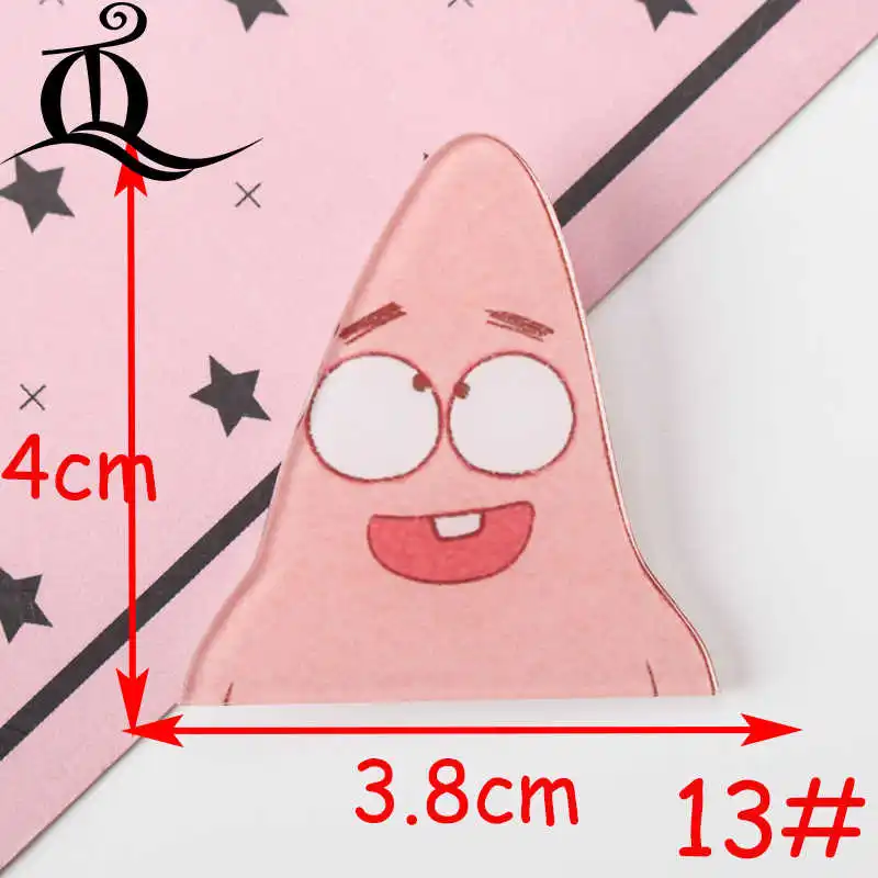 JL 1 шт микс Губка Боб Мультяшные значки на булавке Kawaii значок bacgets на рюкзак значки на одежду акриловые значки Z44