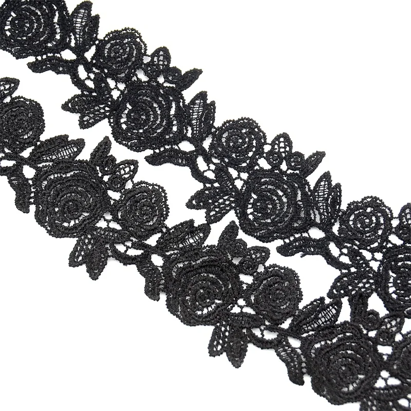 100 см Black Rose кружевной лентой тканевый с Африканским принтом Свадебный шнурок для