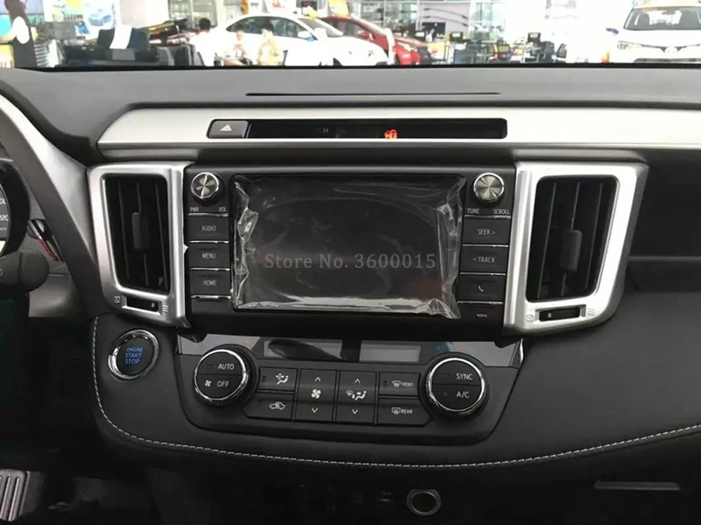 Для Toyota RAV4 RAV 4 2016 2017 матовый Средний кондиционер вентиляционное отверстие крышка