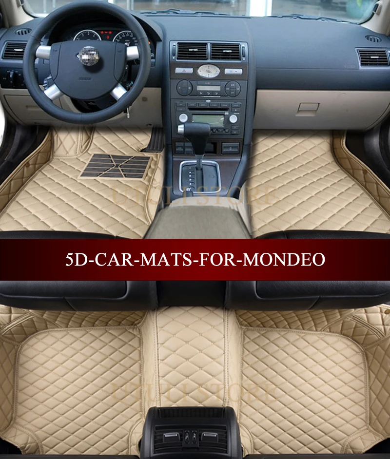 Кожаные автомобильные коврики для Ford Mondeo 4 двери/5 двери хэтчбек/седан 5D
