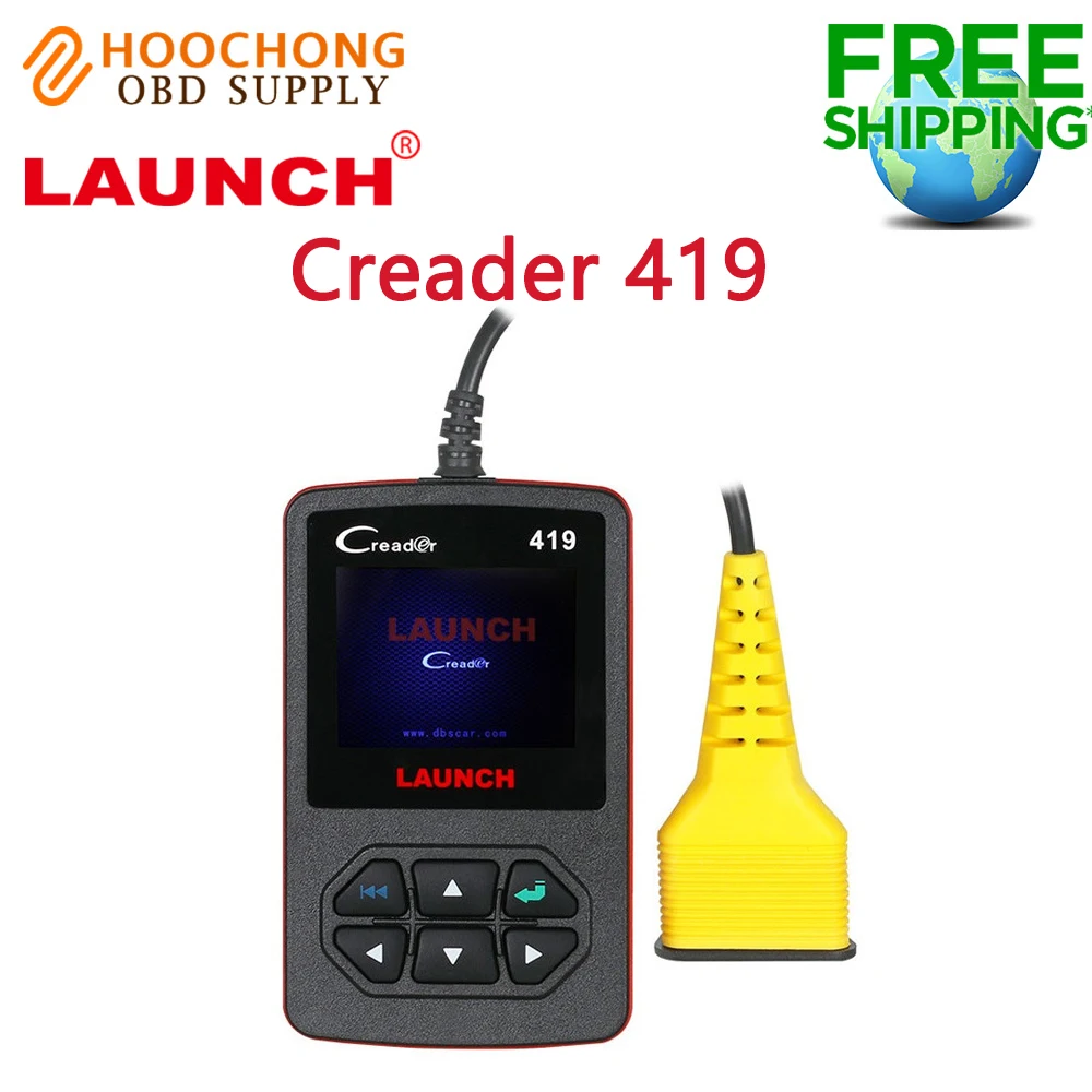 Диагностический сканер Launch CReader 419 OBD2 с поддержкой многоязычного онлайн