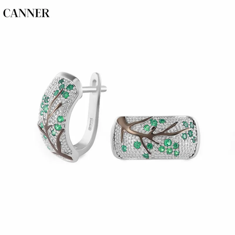 Женские серьги-гвоздики дерево Canner прозрачные серьги-ветки в стиле ретро со