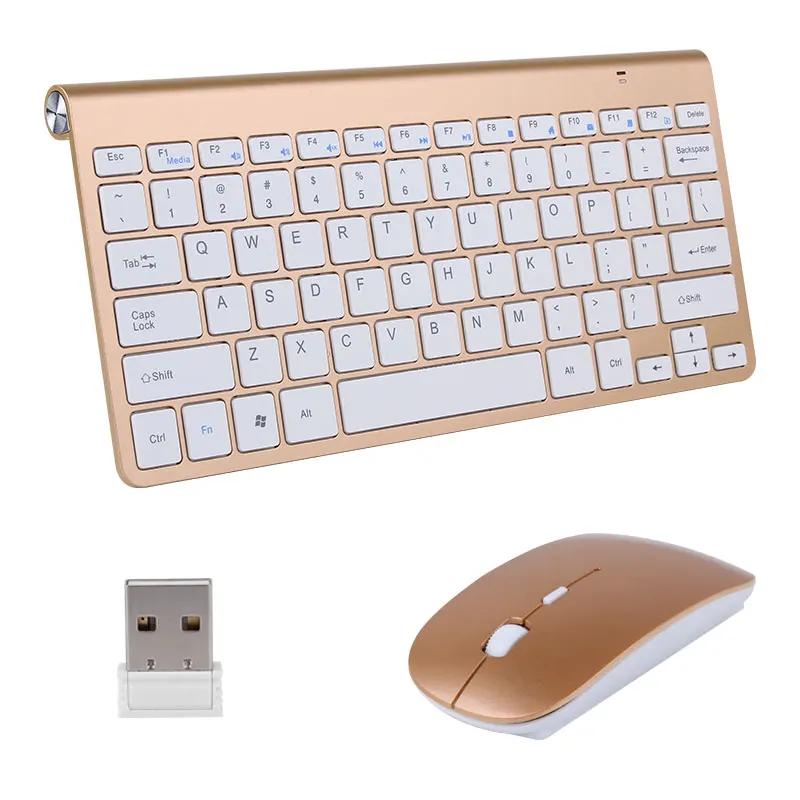 Портативная беспроводная клавиатура Klavye для Mac, ноутбук, tv box, 2,4G, мини-клавиатура, мышь, набор, офисные принадлежности для IOS, Android, Win 7 10