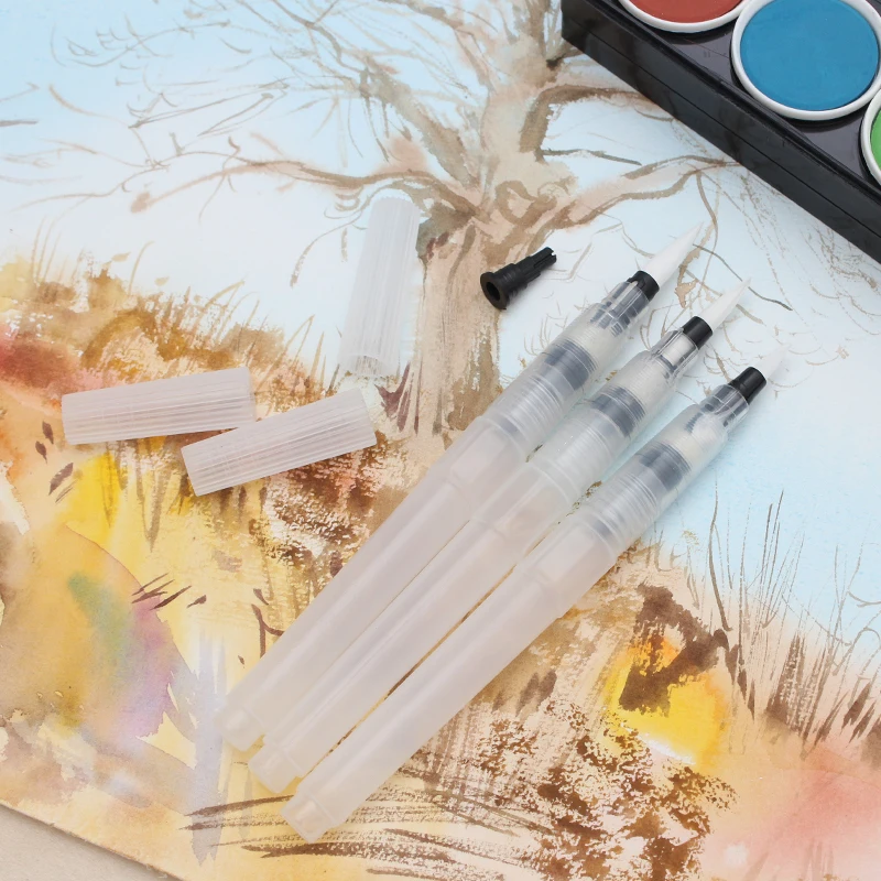 3 шт. различных размеры большой ёмкость баррель воды краски кисточки Набор для