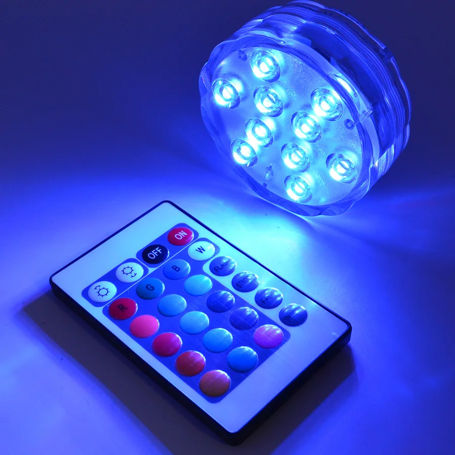 10 светодиодных RGB подводных светильников для пруда погружных IP67