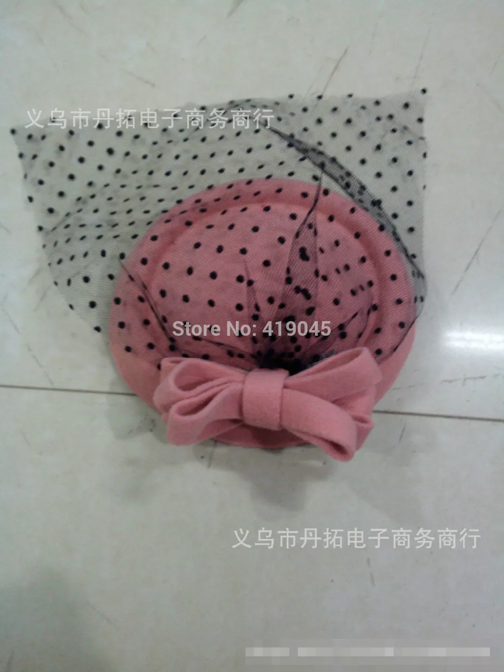 Новая женская Вуалетка для девочек войлочная шерстяная шляпа заколка волос