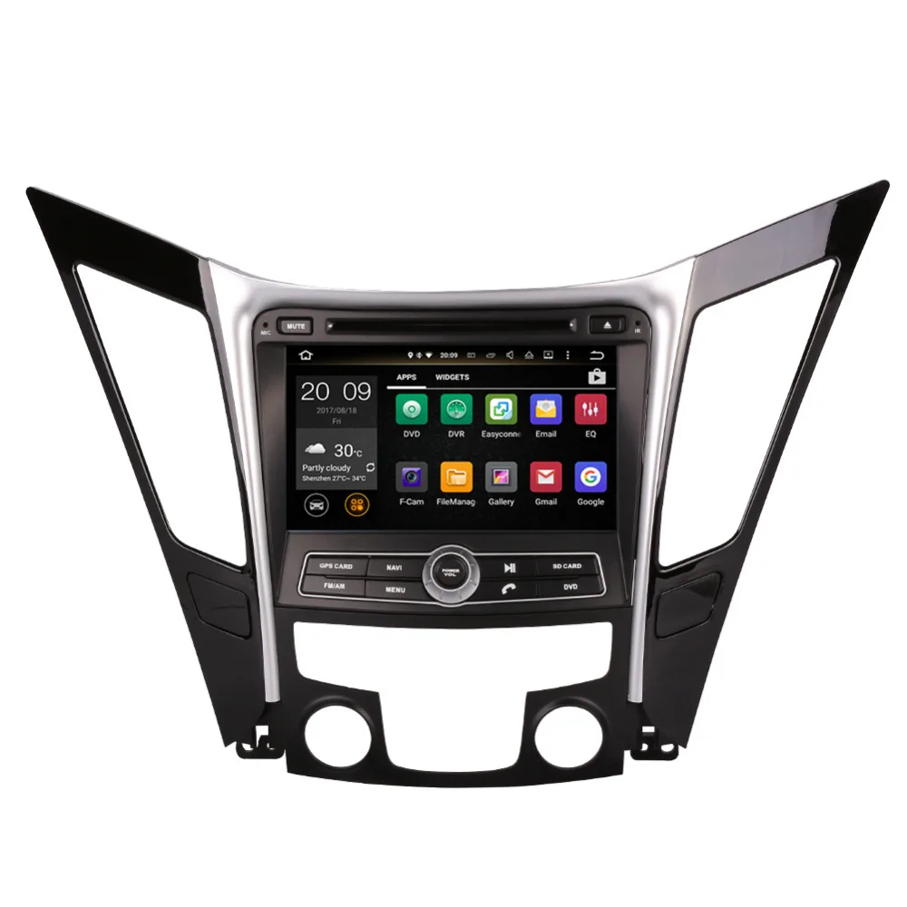 Android 8 0 Восьмиядерный 4 Гб RAM автомобильный Радио Стерео DVD плеер для Hyundai Sonata I40 I45 I50