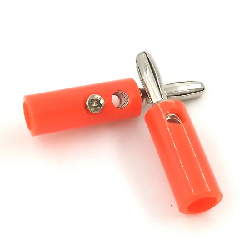 10 шт. Новые 4 мм разъем типа банан винта головка банана черный и красный цвет