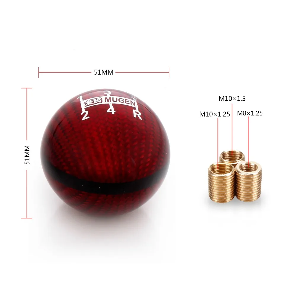 RASTP 5/6 скоростей M8X1.25/M10X1.5/M10X1.25 Mugen красная ручка переключения передач из