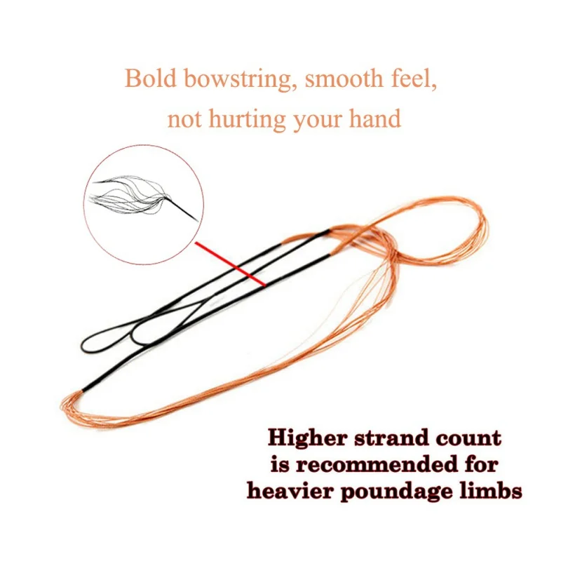 1PCS Exquisite Hunting Archery Bowstring Bow String for Recurve Longbow High Strength | Спорт и развлечения