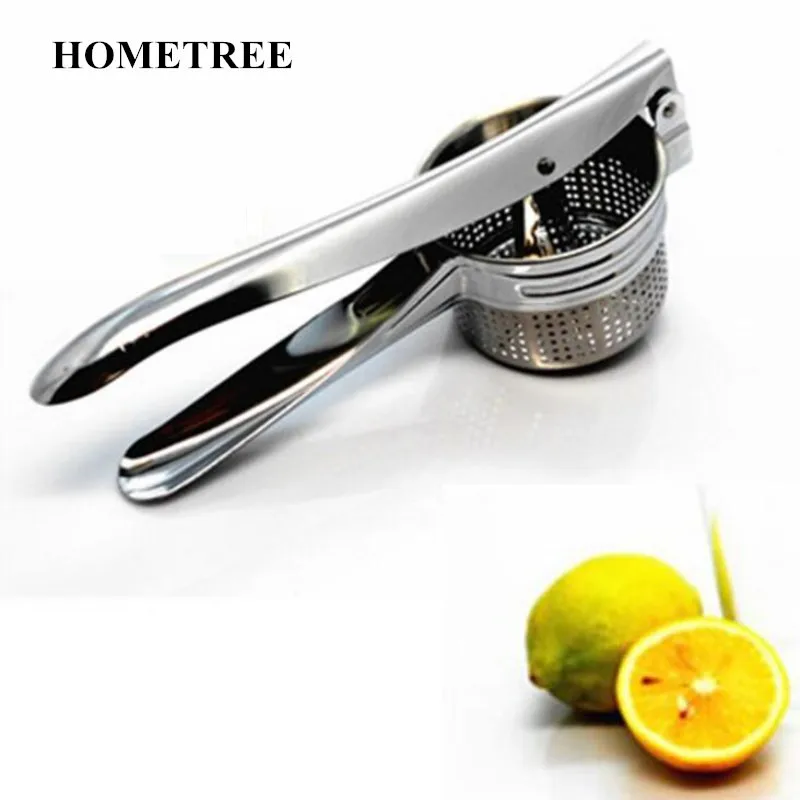 

HOMETREE Eco-Friendly Stainless Steel Press Lemon Lime Orange Juicer Citrus juicer Fruit Vegetable Tool Kitchen Accessories H580