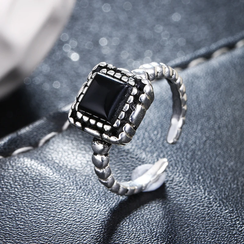 Женское кольцо стразы из тайского серебра 925 пробы в стиле ретро|jewelry gift|ring