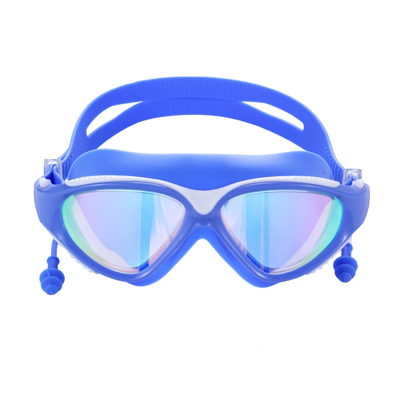 Blue White Professional одежда заплыва очки для мужчин женщин водостойкие УФ анти туман Регулируемые очки для плавания Gafas protectoras - Цвет: Blue White