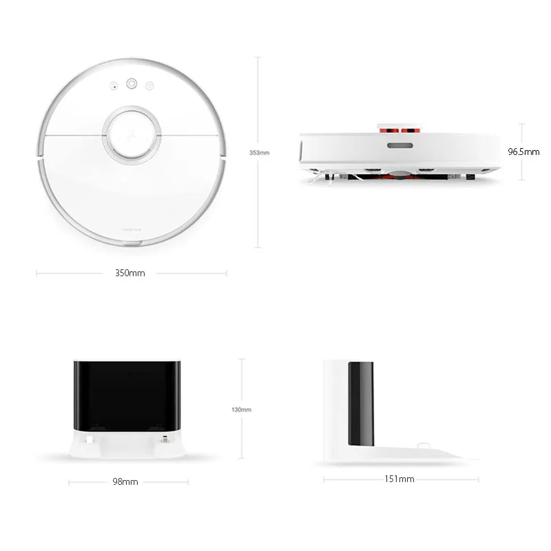 The real Xiaomi S50 S51 Robot Vacuum Cleaner 2 for Home Automatic Sweeping Dust Sterilize Smart Planned Washing Mopping | Бытовая
