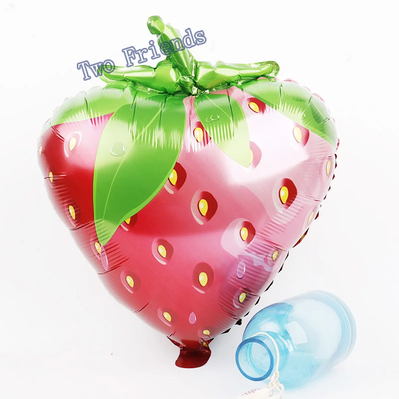 Large Strawberry Shape Aluminum Foil Balloons 5pcs Fruit Theme Wedding Birthday Party Decorations Kids Toys Child Gifts Globos | Дом и сад
