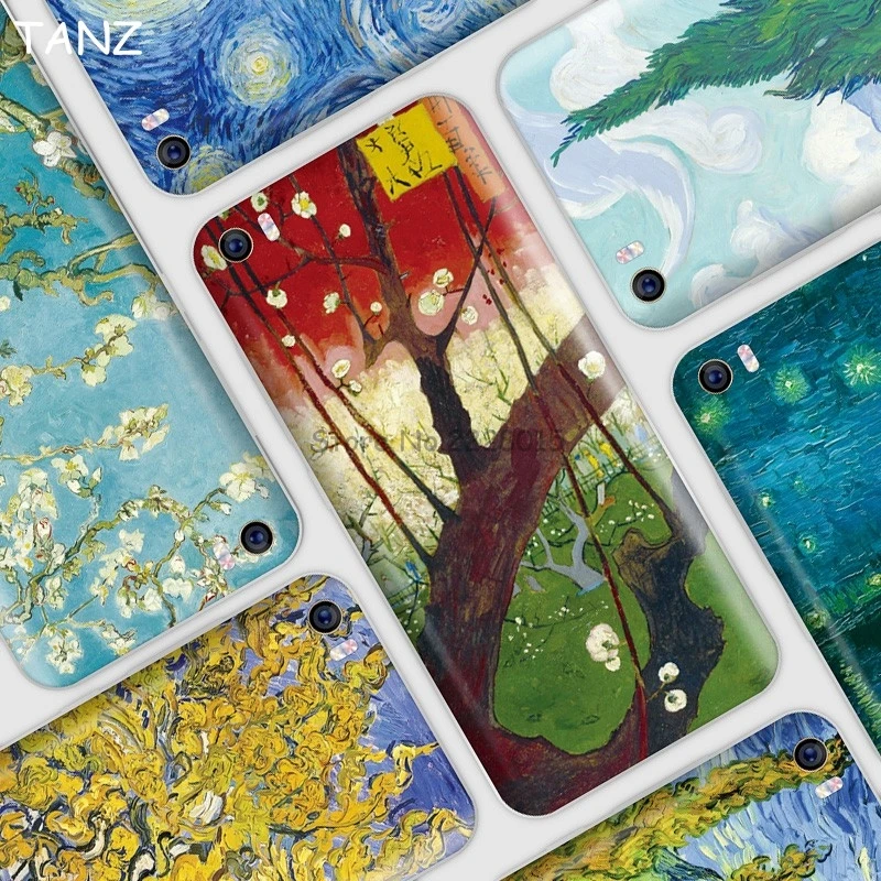 Tanz Красочная картина маслом пейзаж Mi Note батарея сзади Чехол замена крышки для сяо