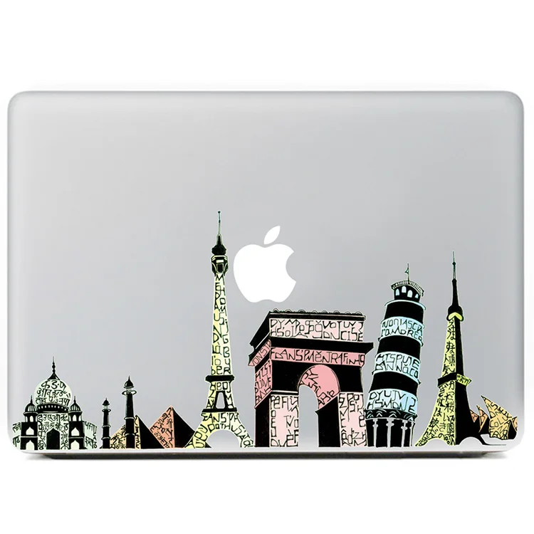 Фэнтези граффити алфавит город Виниловая Наклейка для DIY Macbook Pro / Air 11 13 15 дюймов