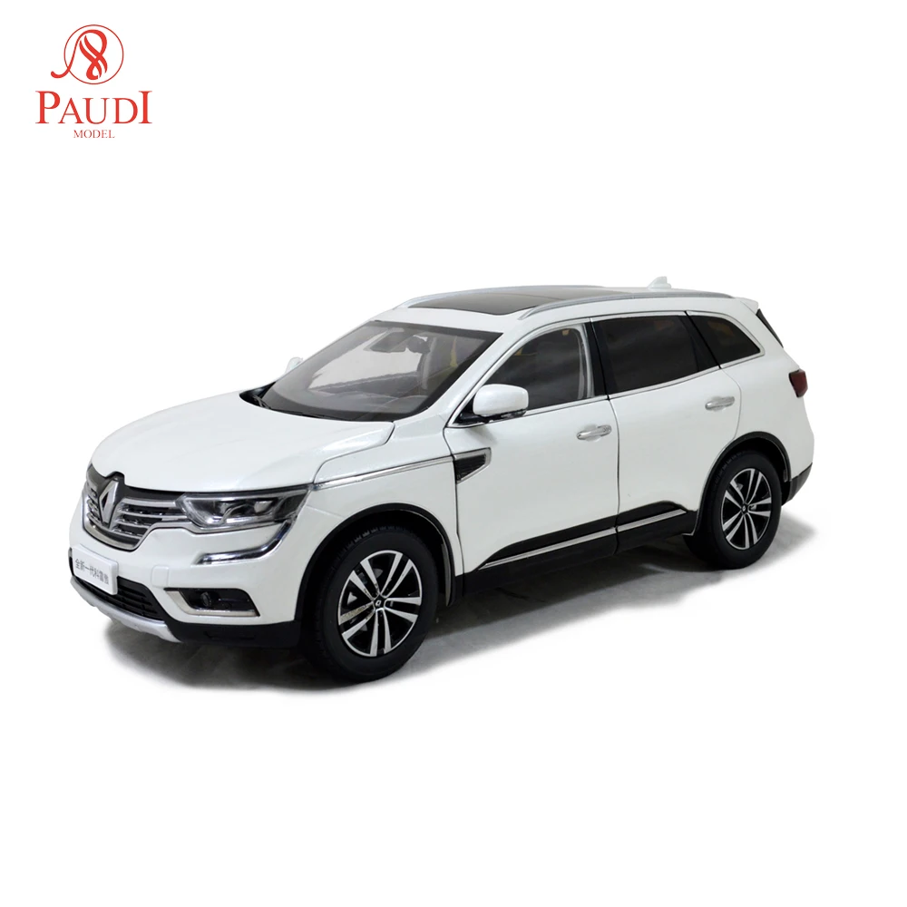 1/18 1:18 1 18 масштаб Renault Koleos 2016 белая литая модель автомобиля Игрушечная