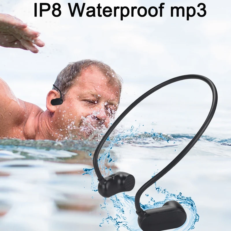 Hi Fi MP3 плеер JABS Apt X V31 с костной проводимостью 16 ГБ водонепроницаемые спортивные