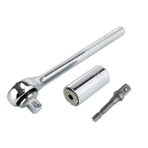 Универсальный ключ-трещотка, 7-19 мм, 3 шт.компл.