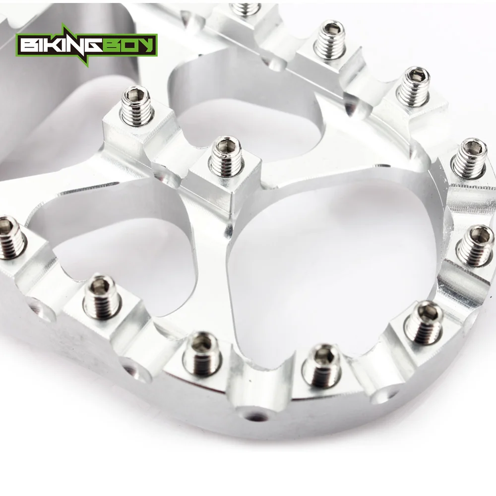 

BIKINGBOY For Ducati Scrambler Wide Fat CNC Billet Aluminum Alloy Front Rear Footpegs Foot Pegs Rests Pedals Light Weight Set