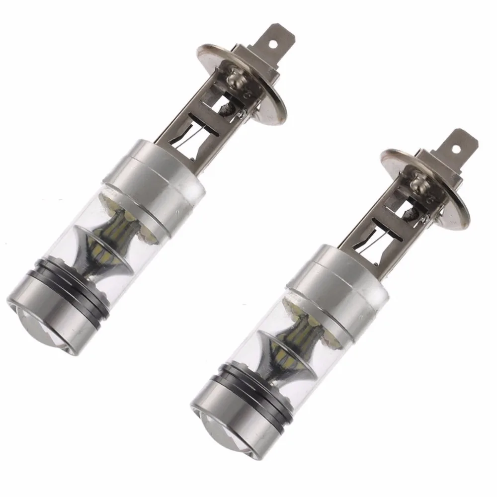 2 предмета в комплекте H1 H3 100W CREE Чип светодиодный проектор Противотуманные фары