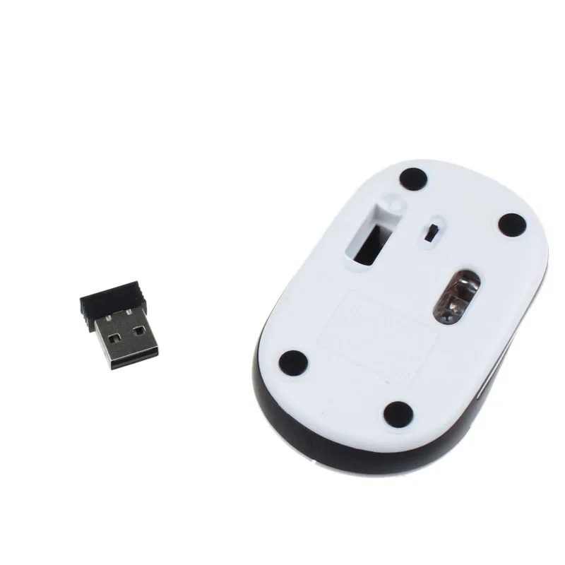 Cute Mini 2.4 GHz Wireless Mouse USB 3Button White 2000DPI Optical Office High Quality Mice For PC Laptop Notebook L0211 | Компьютеры и