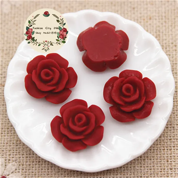 

Винтажные смоляные розы кабошоны Ywbeads