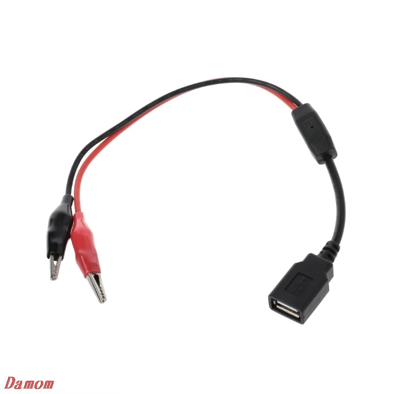 Медные зажимы типа Аллигатор с проводом гнездовой разъем USB Тестовые провода