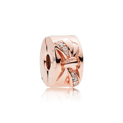 50 styles copper DAZZLING CROWN Rose Shining Flower clip bead Fit Original Pandora Bead Bracelet For Women Charm DIY P021 - Цвет: W1608-2