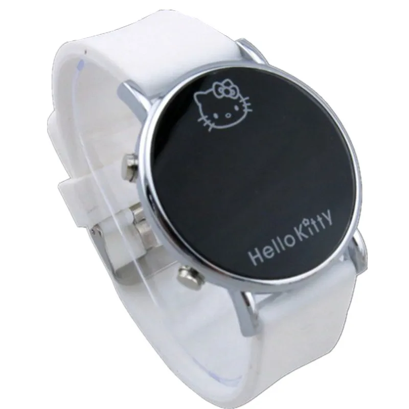Новинка 2019 красные часы Hello Kitty для детей детские наручные с мультипликационным