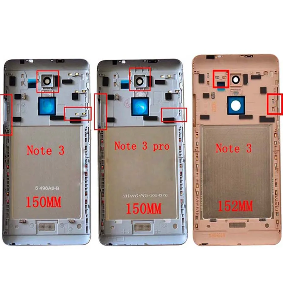 Xiaomi redmi note 3 150 мм/152 мм крышка батареи xiaomi redmi note 3 pro задняя крышка двери Корпус чехол Global/Special Edition